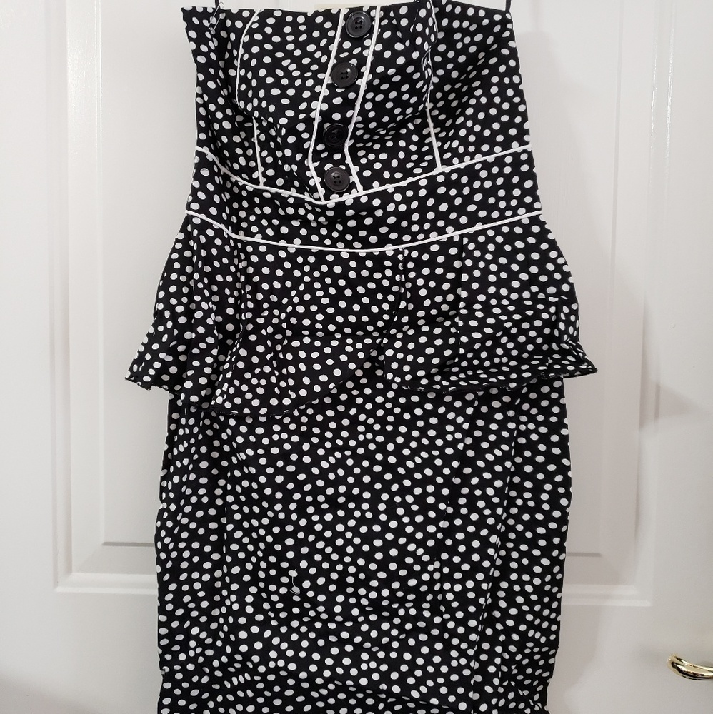 Black and White polka dot dress